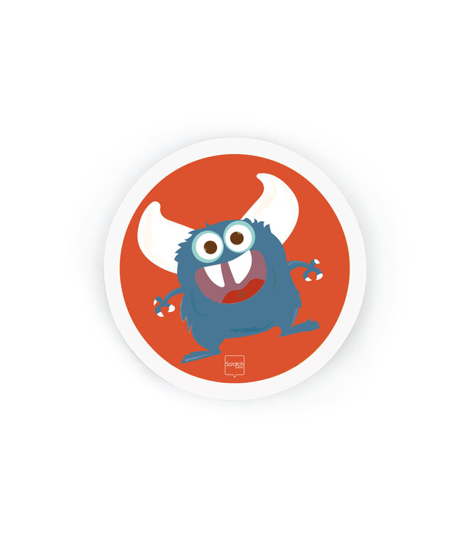 Scratch Scratch - Active Play: HAND-DISKER DUO / Monsters diam.20cm, met 1 magnetische disker, in doos, 3+