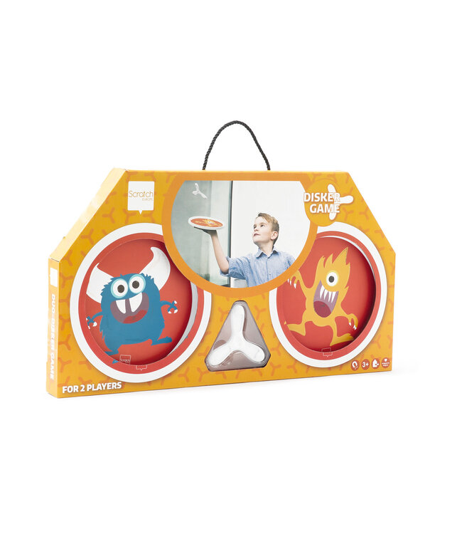 Scratch Scratch - Active Play: HAND-DISKER DUO / Monsters diam.20cm, met 1 magnetische disker, in doos, 3+