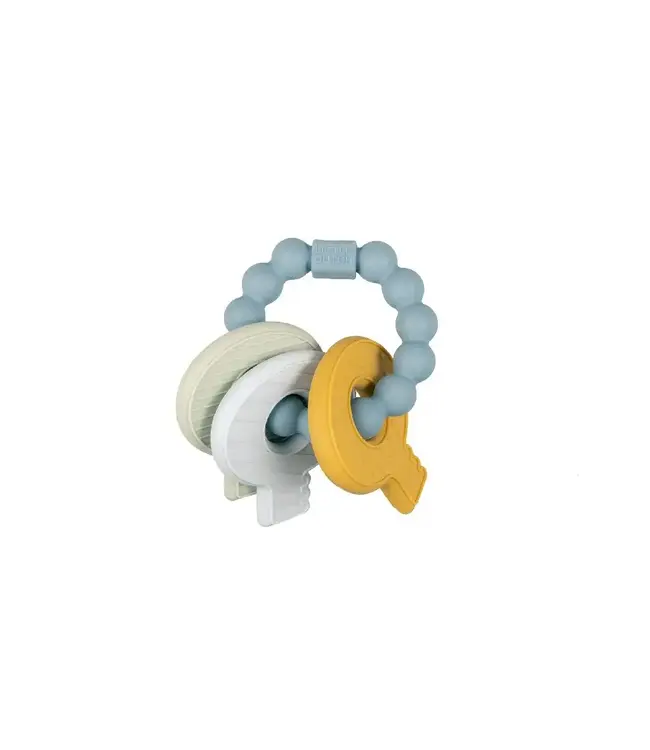 Little Dutch Toys Little Dutch Toys - Siliconen bijtspeeltje sleutelbos - Blauw