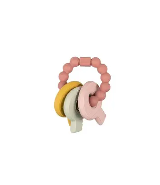Little Dutch Toys Little Dutch Toys - Siliconen bijtspeeltje sleutelbos - Roze