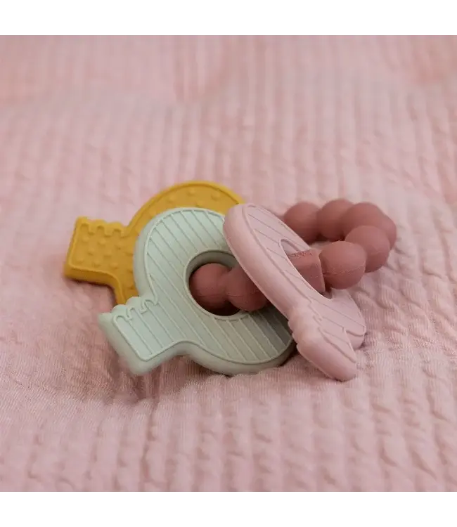 Little Dutch Toys Little Dutch Toys - Siliconen bijtspeeltje sleutelbos - Roze