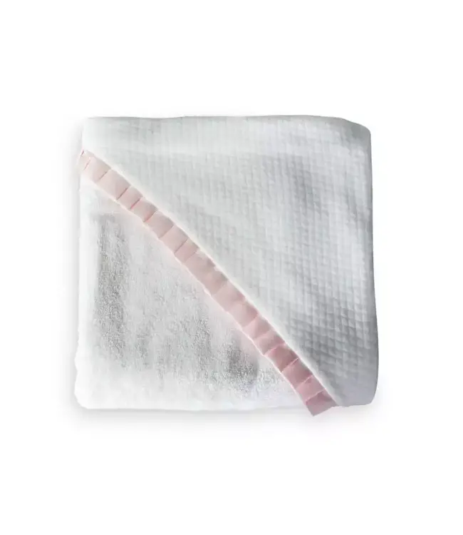 Living Nature Living Nature - Kaphanddoek met oxford detail roze