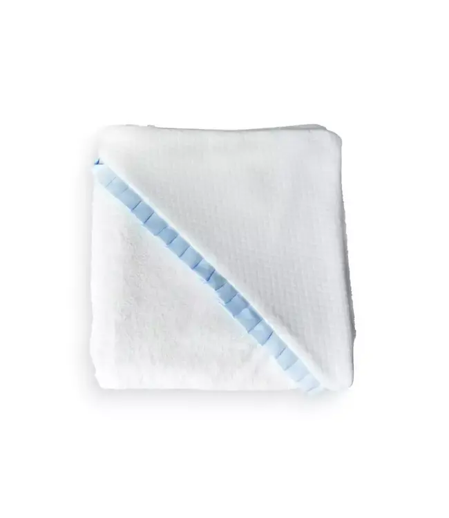 Living Nature Living Nature - Kaphanddoek met oxford detail blauw