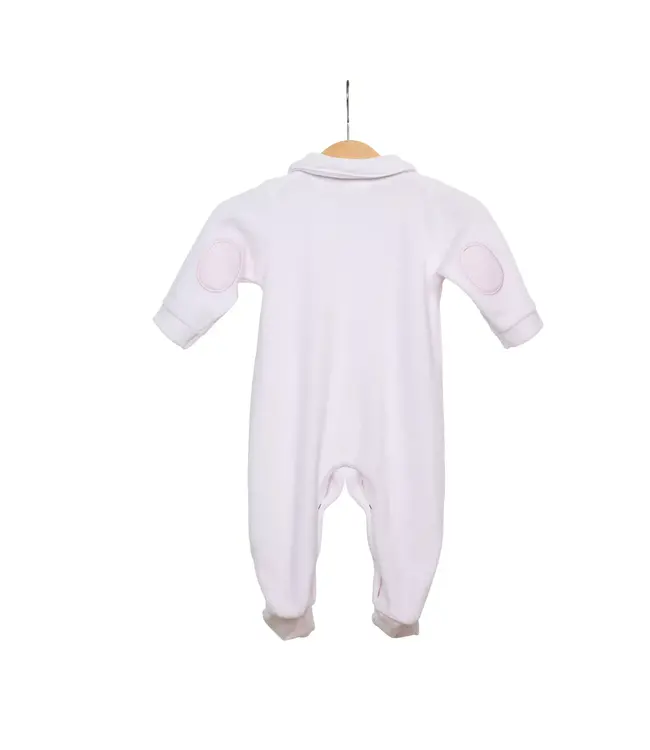 Living Nature Living Nature - Babypakje Babette velours roze details in streepjes roze wit