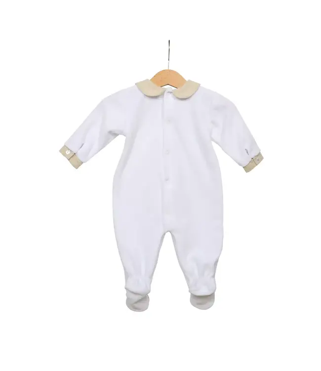 Living Nature Living Nature - Babypakje Odile katoen wit details in beige mix