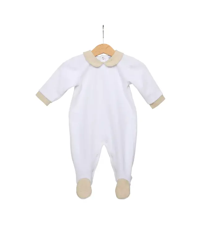 Living Nature Living Nature - Babypakje Odile katoen wit details in beige mix