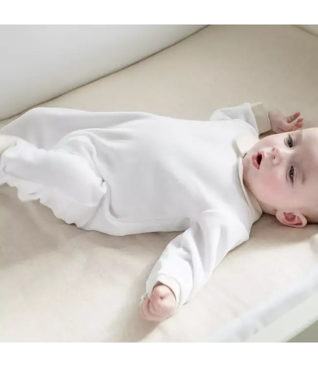Living Nature Living Nature - Babypakje Odile katoen wit details in beige mix