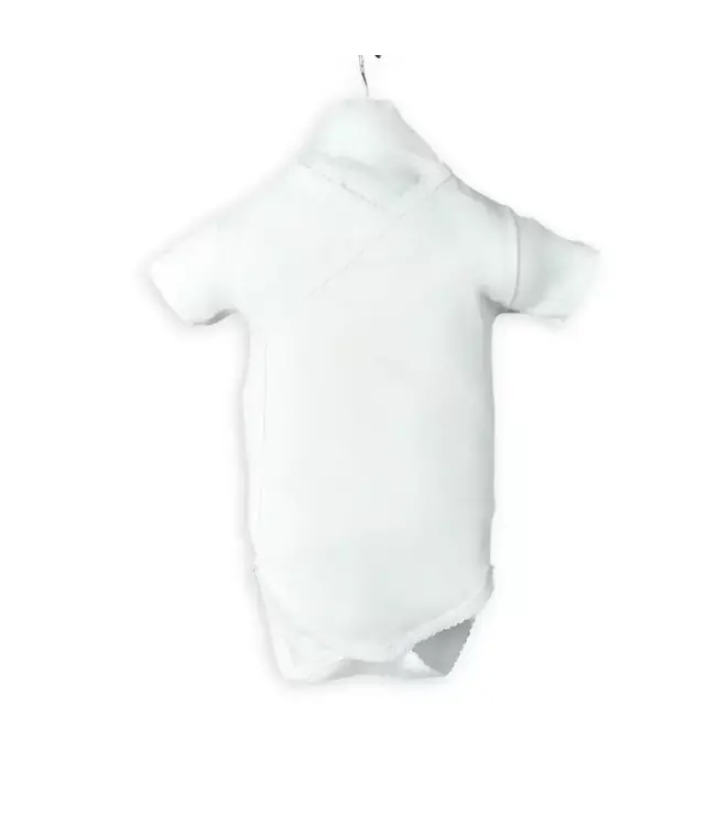 Living Nature Living Nature - Baby ondergoed body wit korte mouw wit