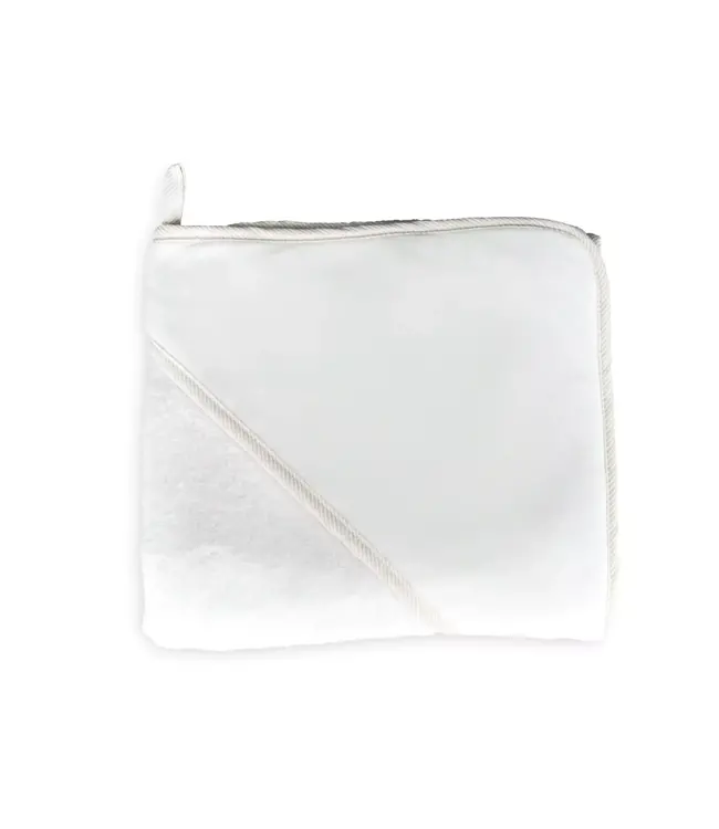 Living Nature Living Nature - Kaphanddoek  detail beige streepje 80X80 cm