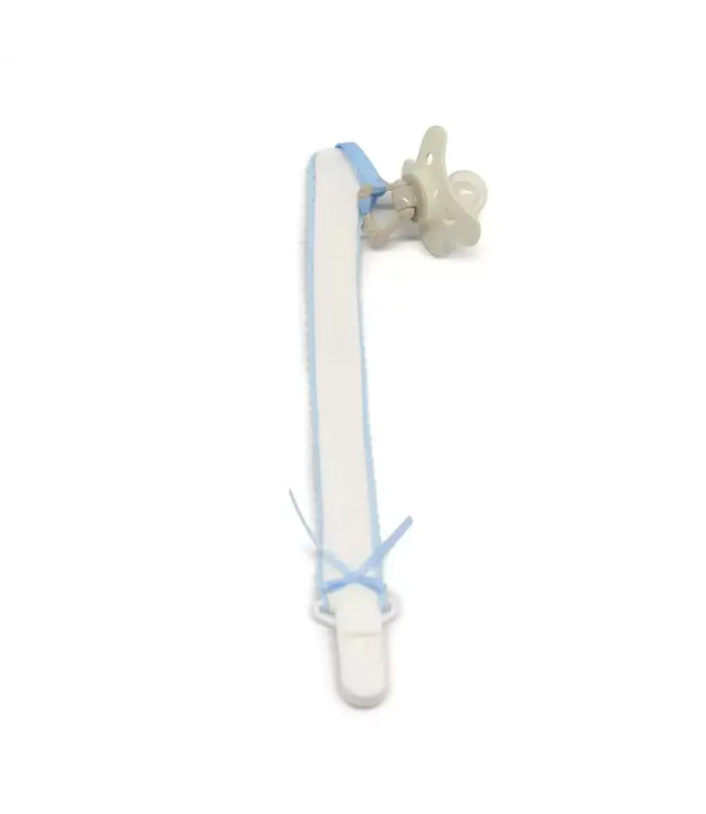 Living Nature Living Nature - Fopspeenketting Mimo met kantje wit/blauw