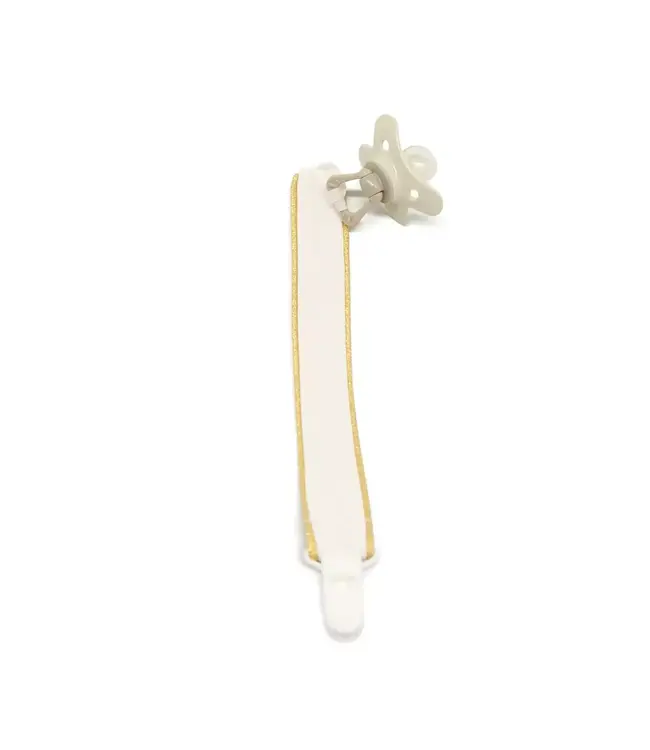 Living Nature Living Nature - Fopspeenketting sublime wit/goud