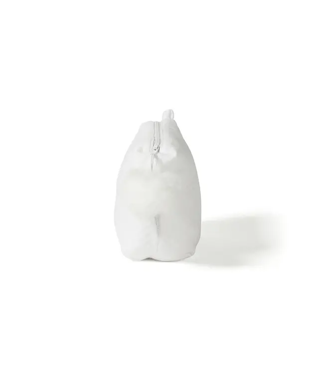 Living Nature Living Nature - Toilettas Féline pompon losange met pompon wit 26x15x8cm 