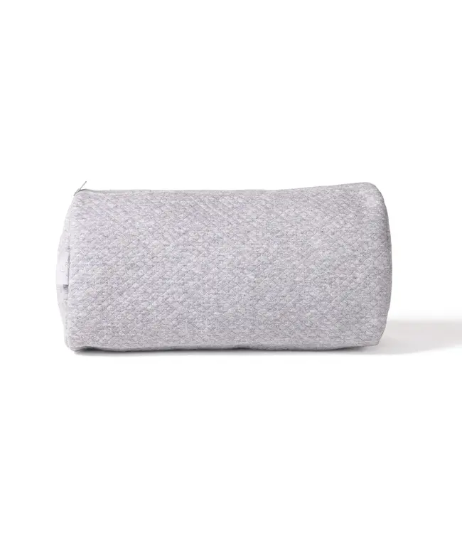 Living Nature Living Nature - Toilettas groot Pernille  in losange grijs maat L = 30 x 18 x 12 cm