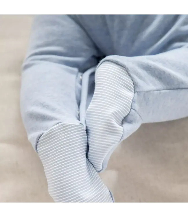 Living Nature Living Nature - Babypakje Billie jersey blauw details in streepjes blauw wit