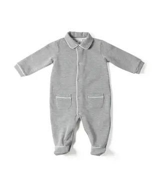 Living Nature Living Nature - Babypakje Bas grijze mesh met zakjes en witte bies