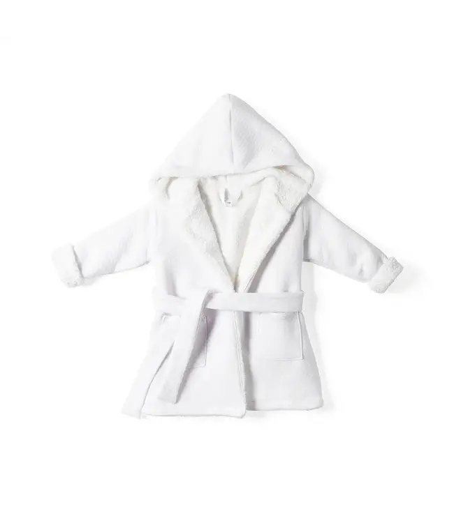 Living Nature Living Nature - Badjas in losange wit/eponge