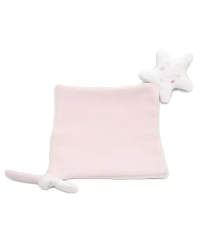 Living Nature Living Nature - Little Star doudou nieuw model losange roze