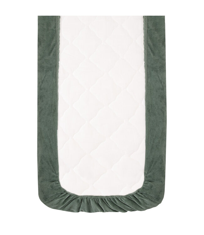 Witlof for Kids Witlof for Kids - Tuck-Inn Deken Wieg 40X80Cm Velvet Rib Forest Green