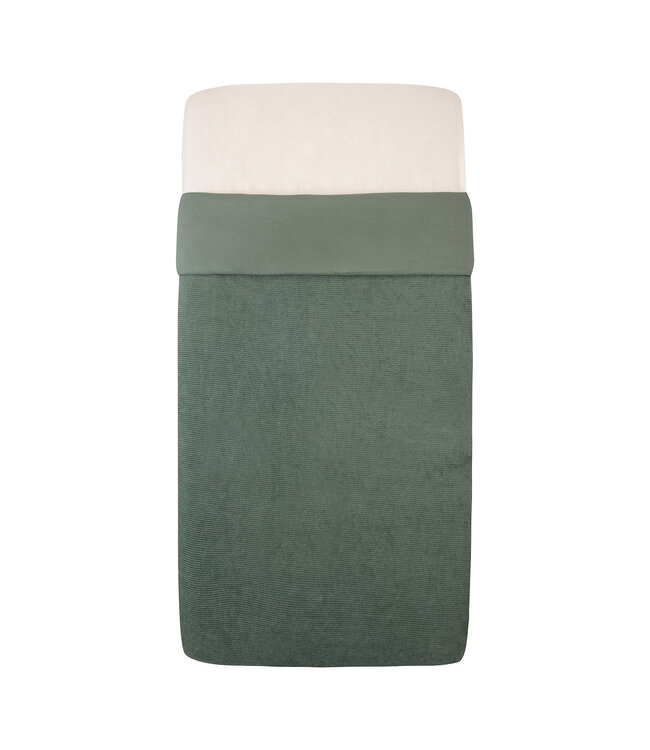 Witlof for Kids Witlof for Kids - Tuck-Inn Deken Wieg 40X80Cm Velvet Rib Forest Green