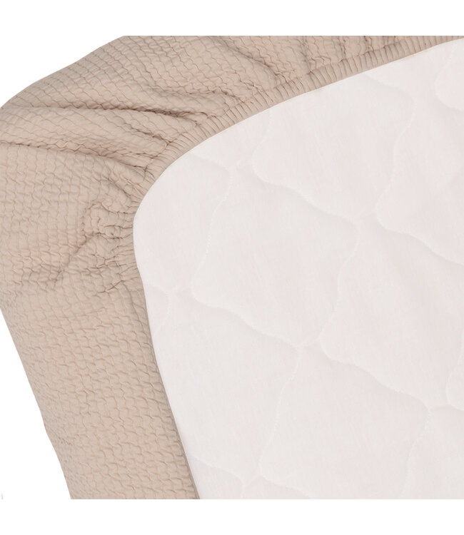 Witlof for Kids Witlof for Kids - Tuck-Inn Deken Wieg 40X80Cm Waves Soft Sand