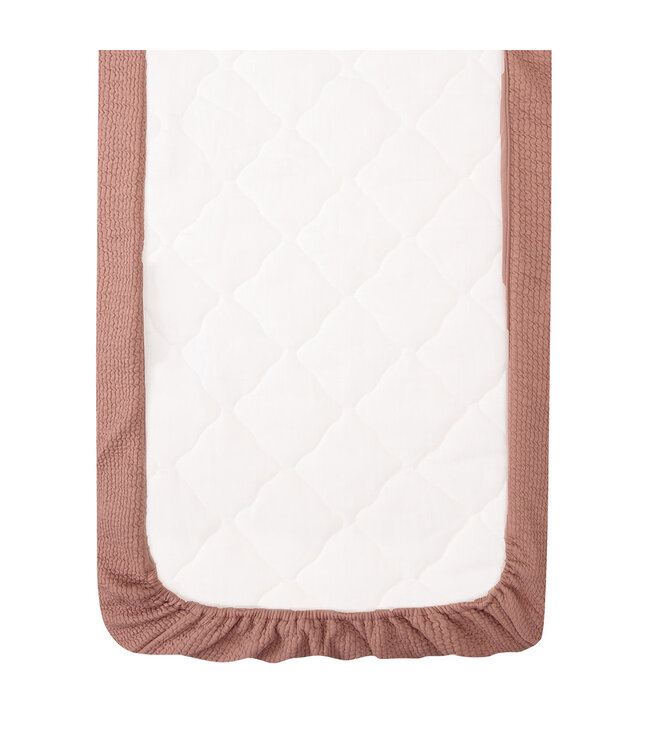 Witlof for Kids Witlof for Kids - Tuck-Inn Deken Wieg 40X80Cm Waves Dusty Pink