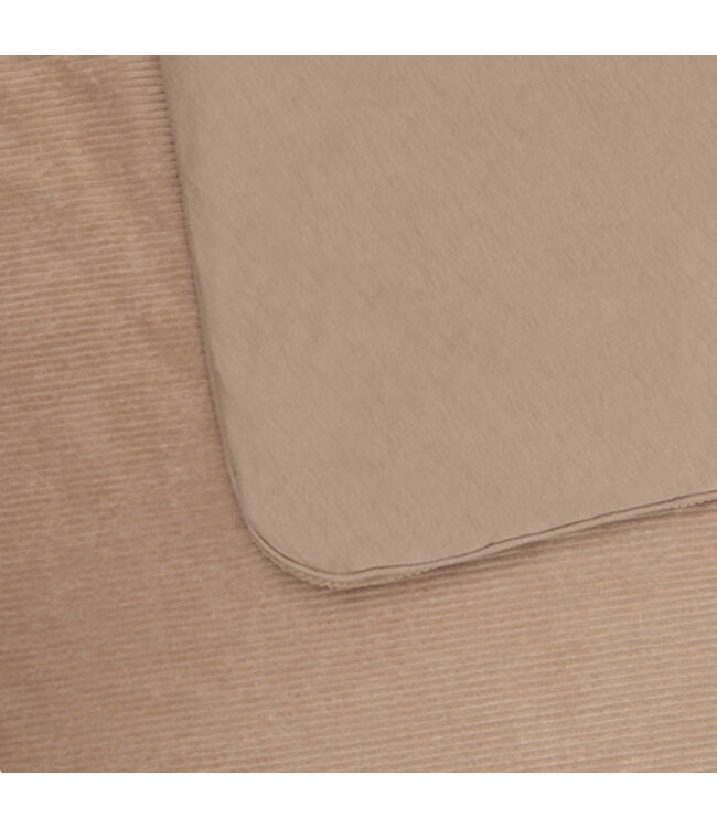 Witlof for Kids Witlof for Kids - Tuck-Inn Deken 60X120 Rib Urban Taupe
