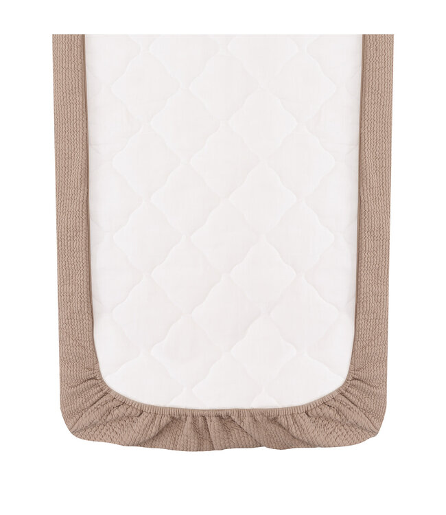 Witlof for Kids Witlof for Kids - Tuck-Inn Deken Bed 60X120Cm Waves Urban Taupe