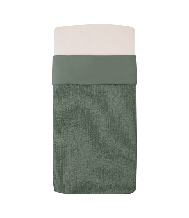 Witlof for Kids Witlof for Kids - Tuck-Inn Deken Bed 60X120Cm Waves Forest Green