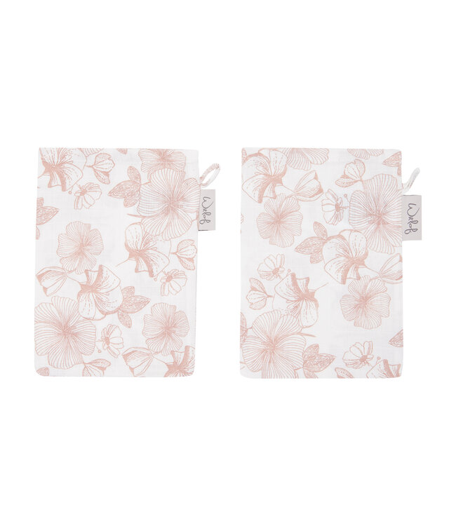 Witlof for Kids Witlof for Kids - Tetra Washandjes (2 Stuks) Flower Powder