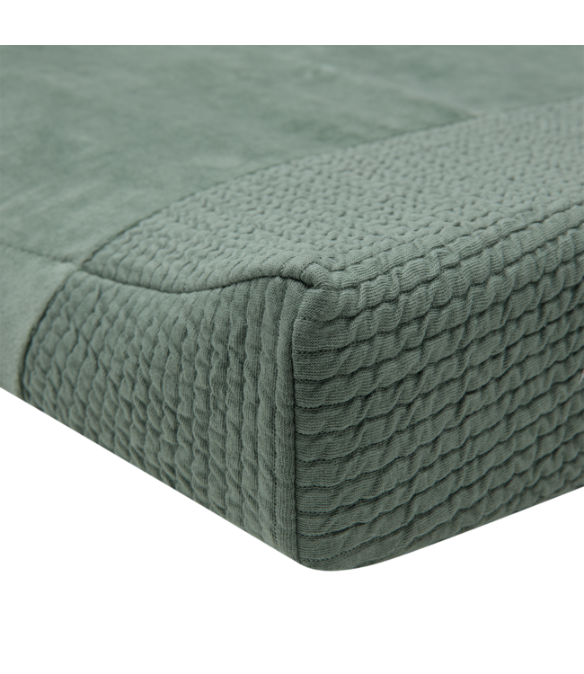 Witlof for Kids Witlof for Kids - Waskussenhoes Waves Forest Green