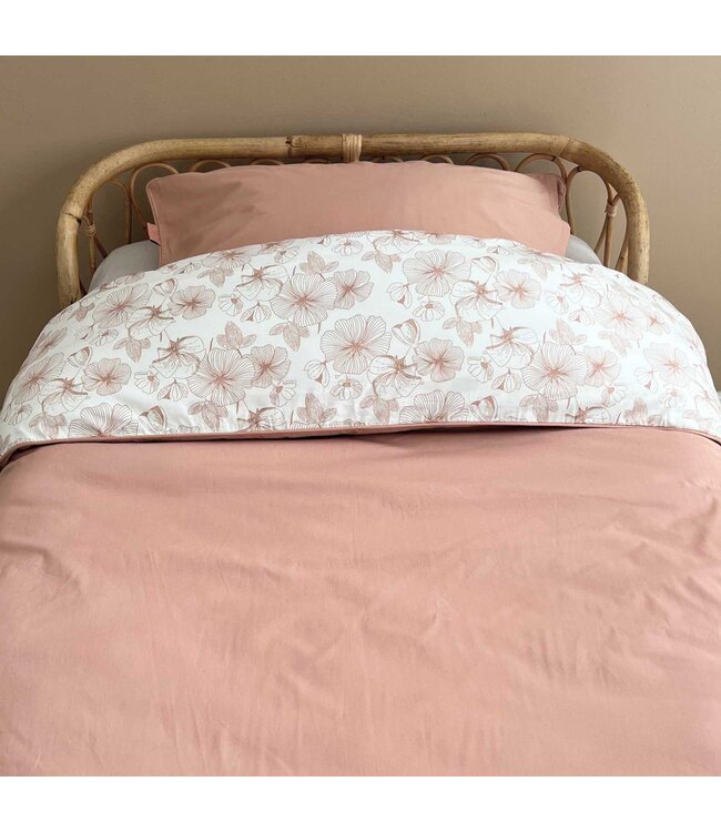 Witlof for Kids Witlof for Kids - Tuck-Inn Dekbedovertrek 1-Persoons 140X200Cm Flower Powder