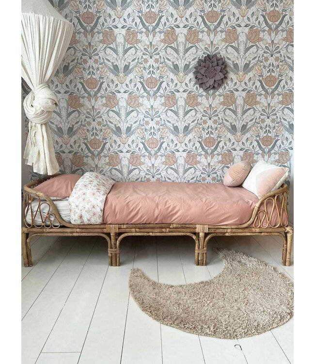 Witlof for Kids Witlof for Kids - Tuck-Inn Dekbedovertrek 1-Persoons 140X200Cm Flower Powder