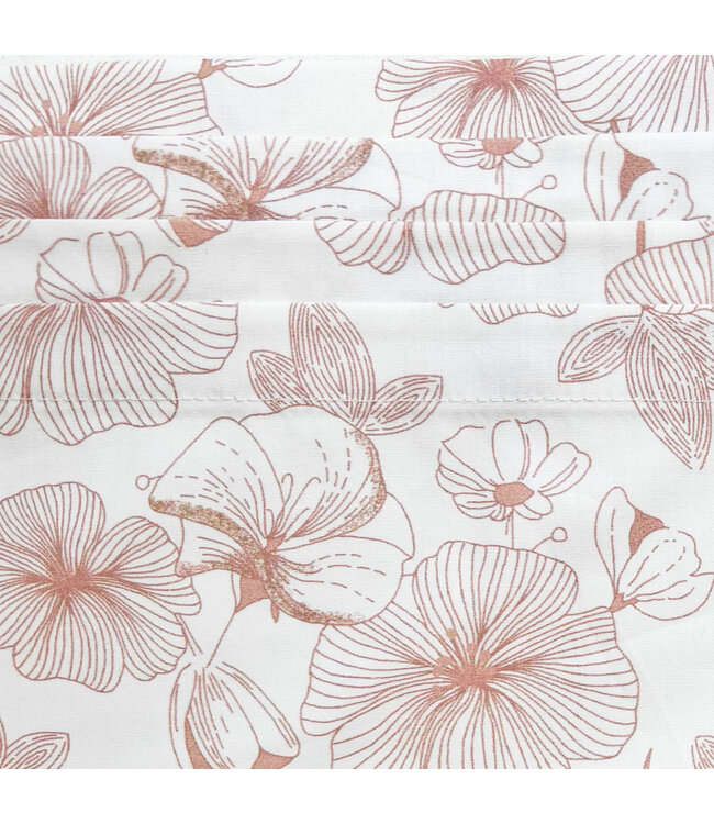 Witlof for Kids Witlof for Kids - Tuck-Inn Laken Bed 60X120Cm Flower Powder