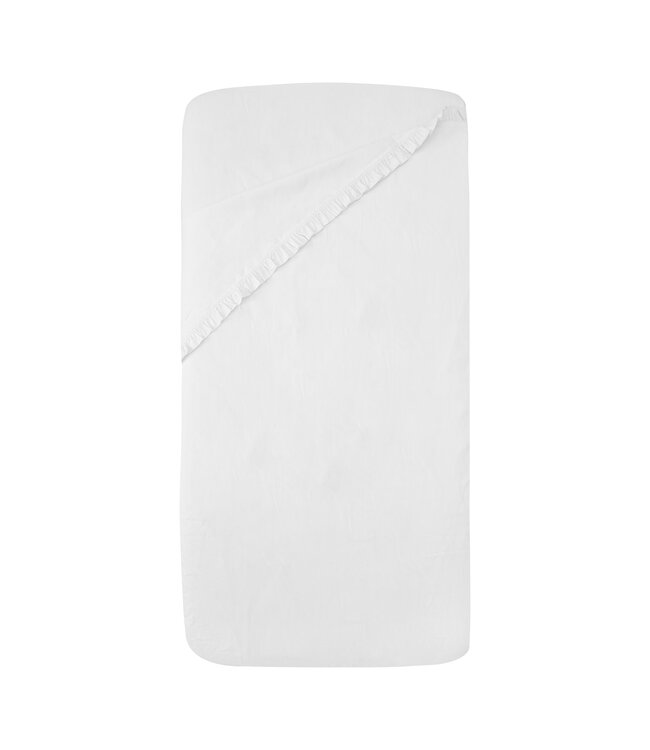 Witlof for Kids Witlof for Kids - Tuck-Inn Laken Bed 60X120Cm Ruffle Wit