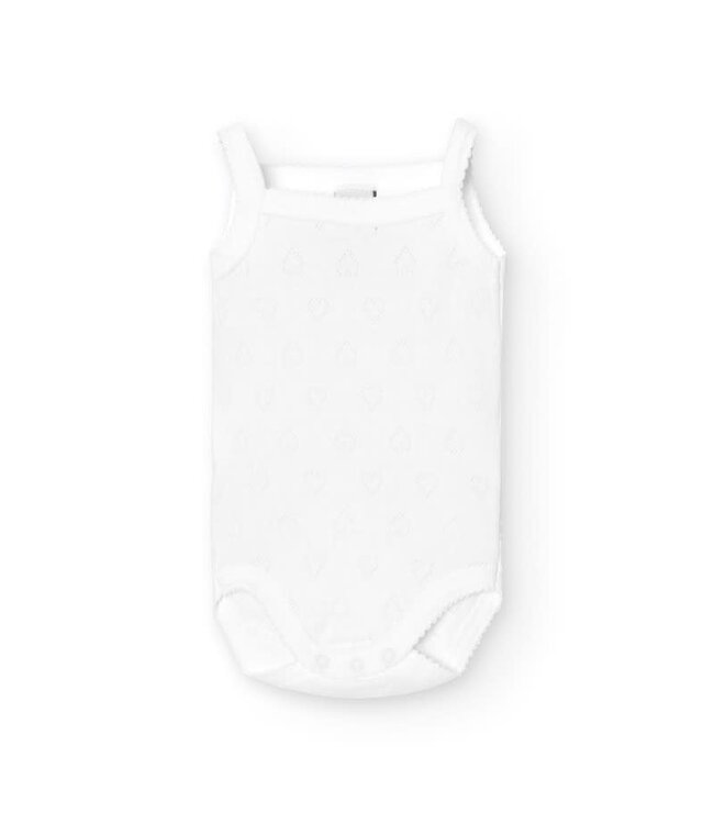 Babidu Babidu - Body Tir. Fino Volantes Calado Corazones Wit