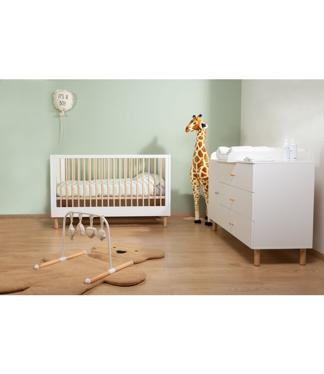 Childhome Childhome - Wonder White - Commode - 3 Laden + 1 Deur + Verzorgingsunit