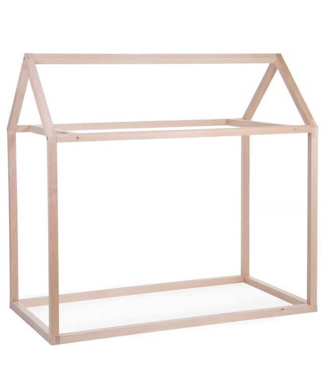 Childhome Childhome - Huis Bed - 70x140 Cm - Hout - Naturel