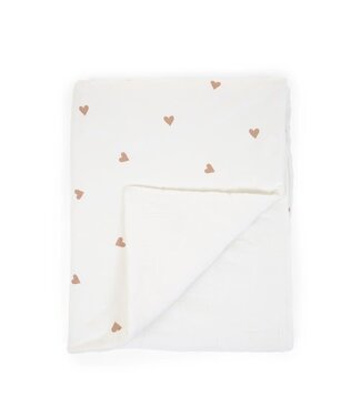 Childhome Childhome - Babydeken - 80x100 Cm - Jersey + Mousseline - Hearts