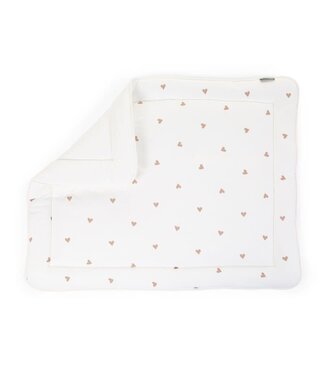 Childhome Childhome - Parklegger - 75x95 Cm - Jersey + Mousseline - Hearts