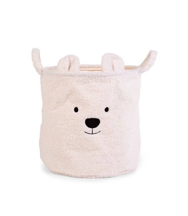 Childhome Childhome - Opbergmand - 40x40x40 Cm - Teddy - Ecru