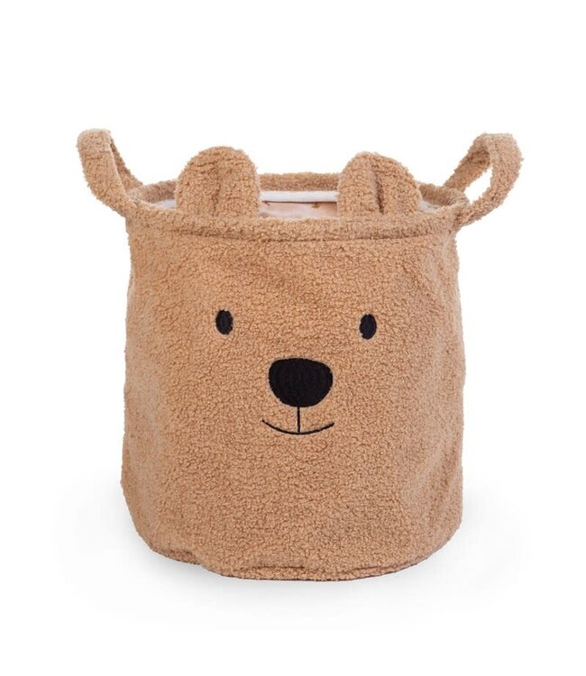 Childhome Childhome - Opbergmand - 30x30x30 Cm - Teddy - Bruin