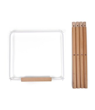 Childhome Childhome - Evolu Extra Set Lange Poten + Voetsteun - Hout - Naturel Wit