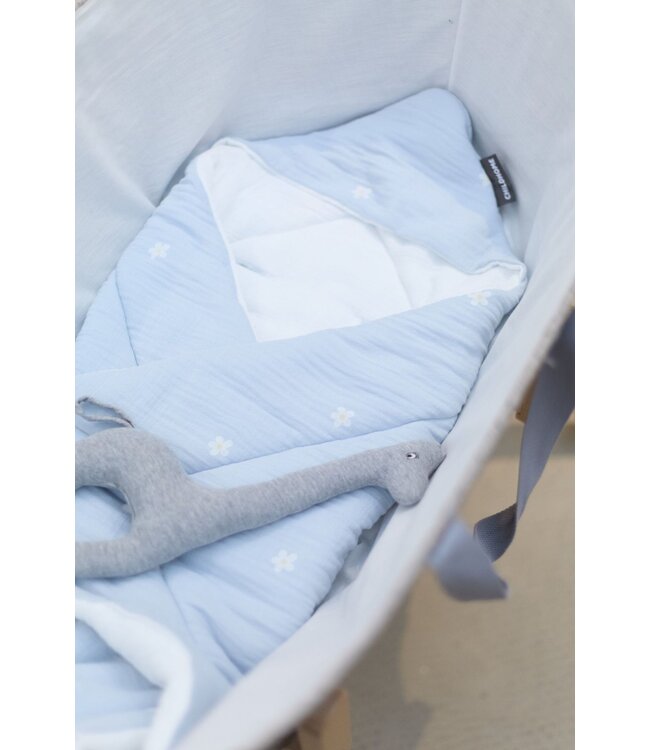 Childhome Childhome - Wikkeldeken Universeel - 75x75 Cm - Mousseline - Flower