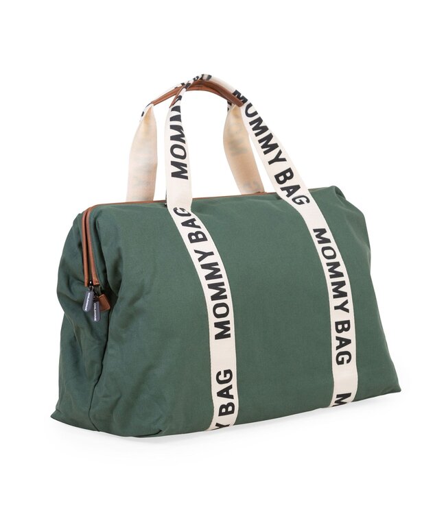 Childhome Childhome - Mommy BagÂ® Signature Canvas Groen