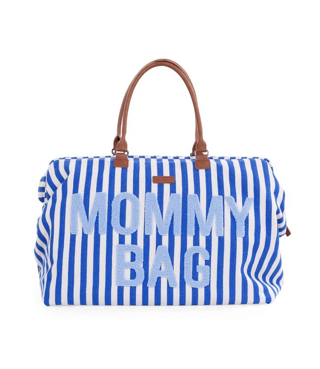 Childhome Childhome - Mommy Bag Â® Verzorgingstas - Stripes - Electric Blue/Light Blue