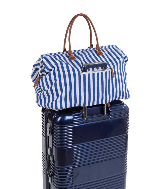 Childhome Childhome - Mommy Bag Â® Verzorgingstas - Stripes - Electric Blue/Light Blue