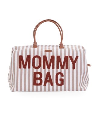 Childhome Childhome - Mommy Bag Â® Verzorgingstas - Stripes - Nude/Terracotta