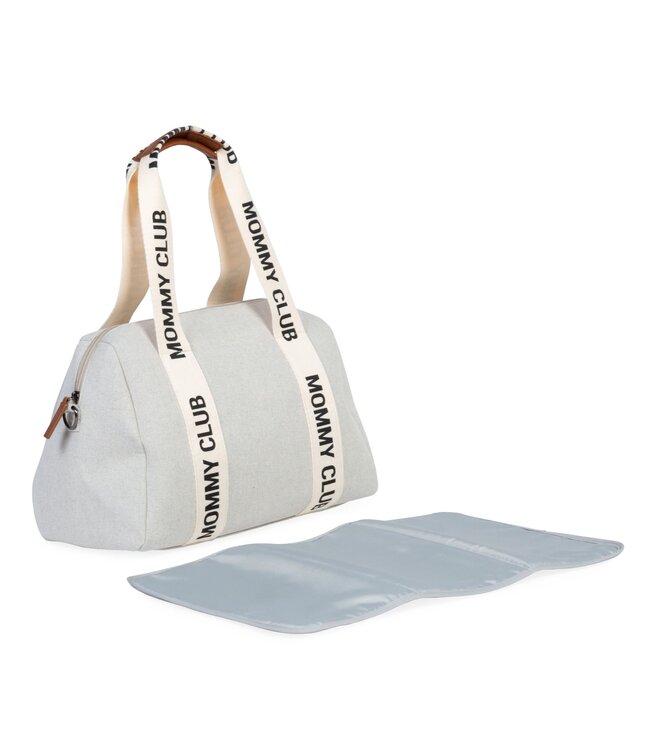 Childhome Childhome - MOMMY CLUB VERZORGINGSTAS - SIGNATURE - CANVAS - OFF WHITE