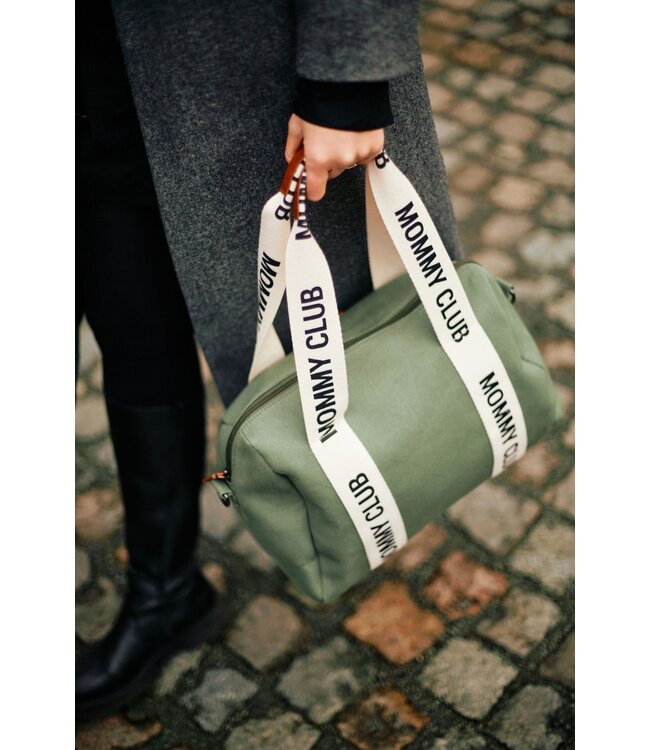 Childhome Childhome - MOMMY CLUB VERZORGINGSTAS - SIGNATURE - CANVAS - GROEN