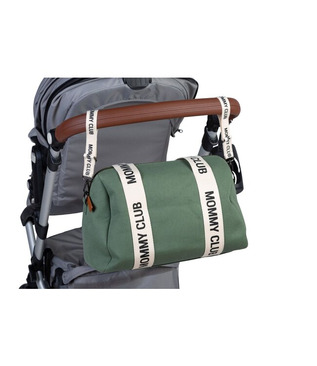 Childhome Childhome - MOMMY CLUB VERZORGINGSTAS - SIGNATURE - CANVAS - GROEN